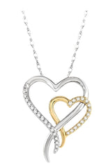 Parkplace Jewelers Double Heart Shape Diamond Fashion Pendant 94018PPTSPDWY
