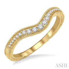 ASHI Diamond Wedding Band 26088PPFVYG-WB-0.15