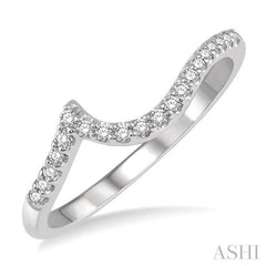 ASHI Curved Diamond Wedding Band 261J8PPFHWG-WB