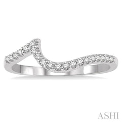 ASHI Curved Diamond Wedding Band 261J8PPFHWG-WB