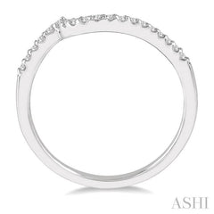 ASHI Curved Diamond Wedding Band 261J8PPFHWG-WB