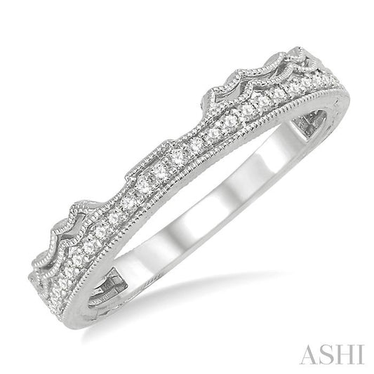 ASHI Diamond Wedding Band 262C8PPFHWG-WB
