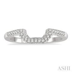 ASHI Curved Diamond Wedding Band 263L8PPFHWG-WB