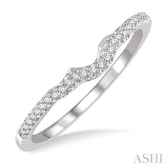 ASHI Curved Diamond Wedding Band 267K8PPFHWG-WB