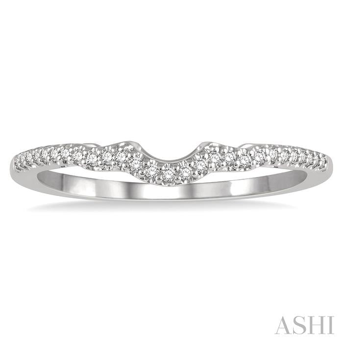 ASHI Curved Diamond Wedding Band 267K8PPFHWG-WB