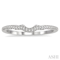 ASHI Curved Diamond Wedding Band 267K8PPFHWG-WB