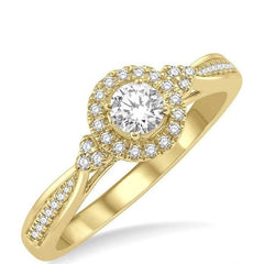 Parkplace Jewelers Round Shape Semi-Mount Halo Diamond Engagement Ring 266J7PPFHYG-SM