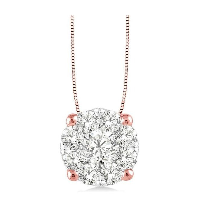 Parkplace Jewelers Round Shape Lovebright Essential Diamond Solitaire Pendant 91753PPFVPDPW
