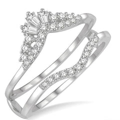 Parkplace Jewelers Chevron Baguette Diamond Insert Ring 29725PPFHWG