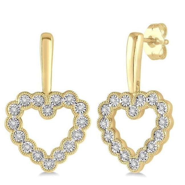 Parkplace Jewelers Heart Shape Diamond Earrings 98228PPTSERYG