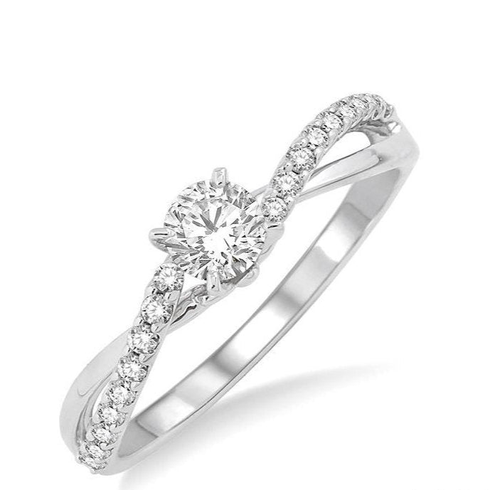 Parkplace Jewelers Round Shape Semi-Mount Diamond Engagement Ring 19137PPFHWG-SM-RD