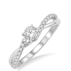 Parkplace Jewelers Round Shape Semi-Mount Diamond Engagement Ring 19137PPFHWG-SM-RD