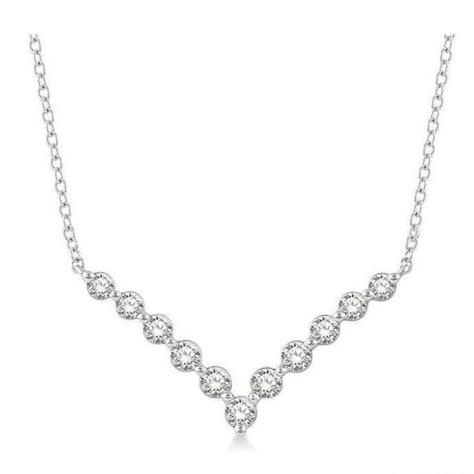 Parkplace Jewelers Chevron Diamond Necklace 996JHPPFGNKWG