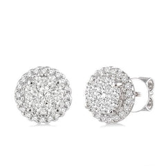 Parkplace Jewelers Round Shape Halo Lovebright Essential Diamond Earrings 94912PPFVERWG
