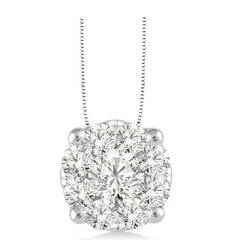 Parkplace Jewelers Round Shape Lovebright Essential Diamond Solitaire Pendant 91752PPFVPDWG