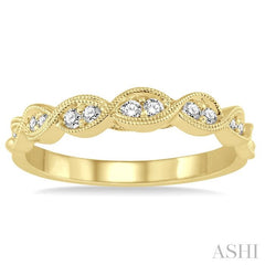 ASHI Diamond Wedding Band 28207PPFHYG-WB