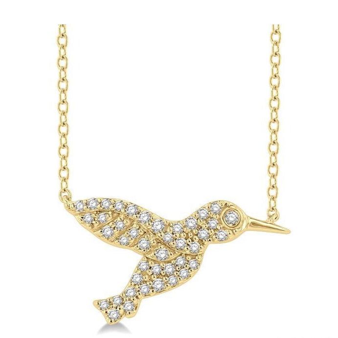 Parkplace Jewelers Hummingbird Petite Diamond Fashion Pendant 645L8PPTSPDYG