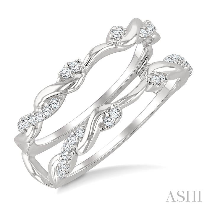 ASHI Twisted Diamond Insert Ring 292M6PPFGWG