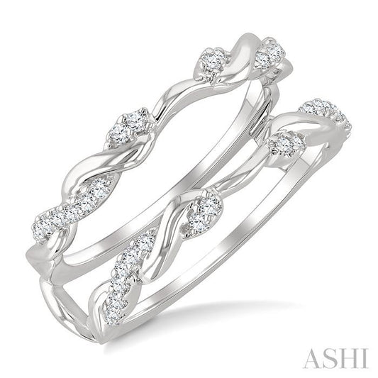 ASHI Twisted Diamond Insert Ring 292M6PPFGWG