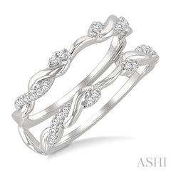 ASHI Twisted Diamond Insert Ring 292M6PPFGWG