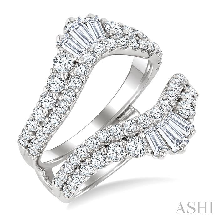 ASHI Baguette Diamond Insert Ring 293L0PPFHWG-2.0