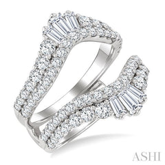 ASHI Baguette Diamond Insert Ring 293L0PPFHWG-2.0