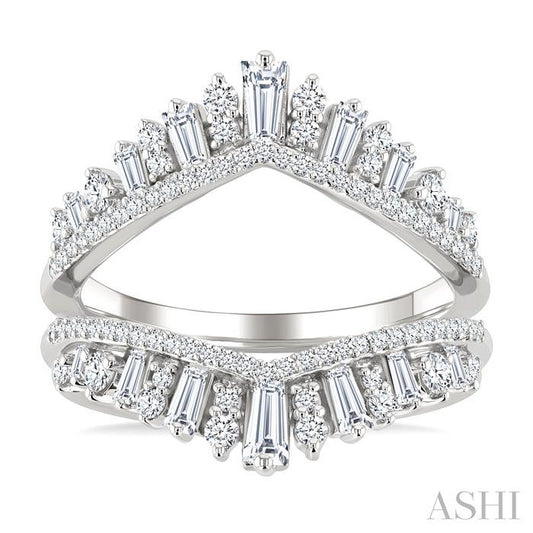 ASHI Baguette Diamond Insert Ring 293N1PPFHWG