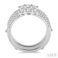 ASHI Diamond Insert Ring 29441PPFHWG