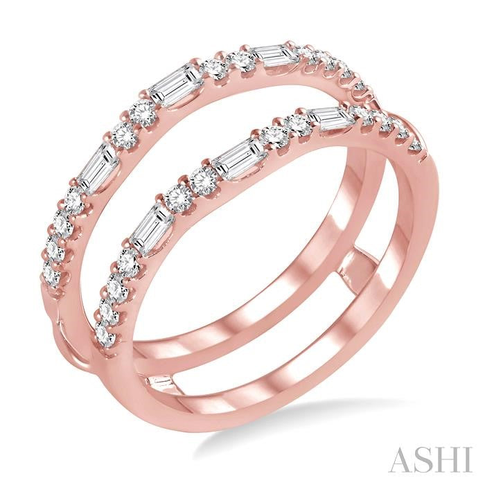 ASHI Baguette Diamond Insert Ring 29453PPFHPG