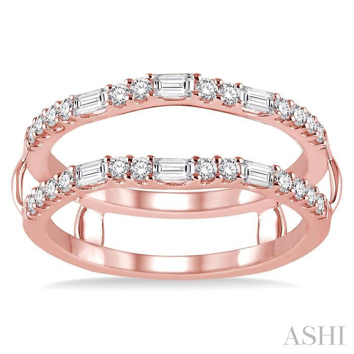 ASHI Baguette Diamond Insert Ring 29453PPFHPG
