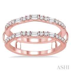 ASHI Baguette Diamond Insert Ring 29453PPFHPG