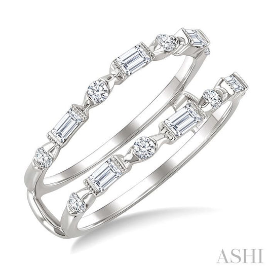 ASHI Baguette Diamond Insert Ring 295L3PPFGWG
