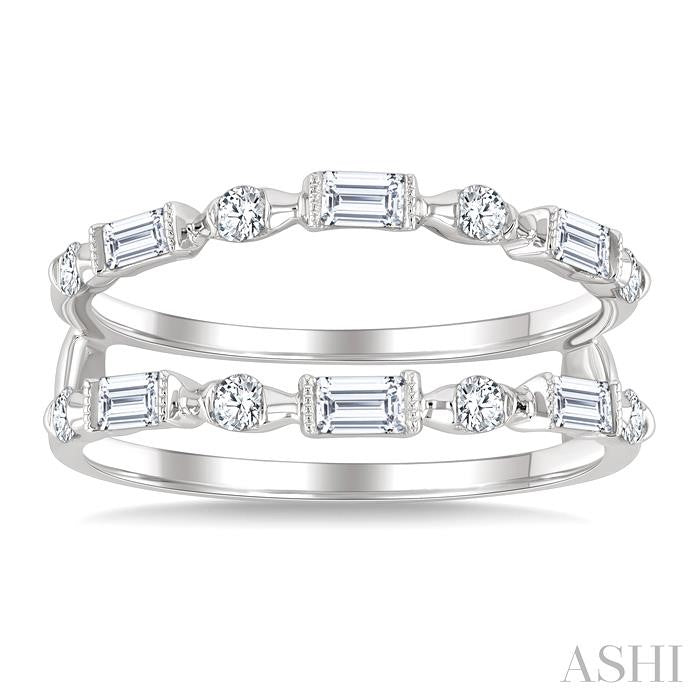 ASHI Baguette Diamond Insert Ring 295L3PPFGWG