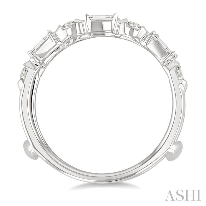 ASHI Baguette Diamond Insert Ring 295L3PPFGWG
