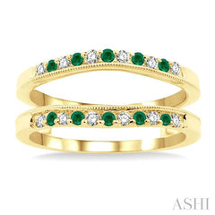 ASHI Gemstone & Diamond Insert Ring 29778PPFGEMYG