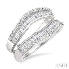 ASHI Baguette Diamond Insert Ring 297M1PPFHWG
