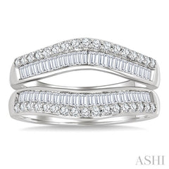 ASHI Baguette Diamond Insert Ring 297M1PPFHWG