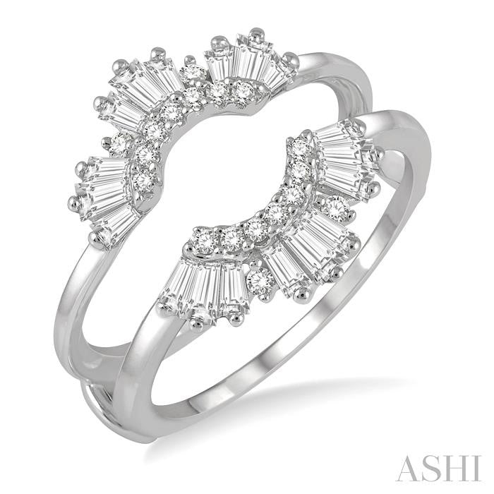 ASHI Baguette Diamond Insert Ring 29833PPFHWG