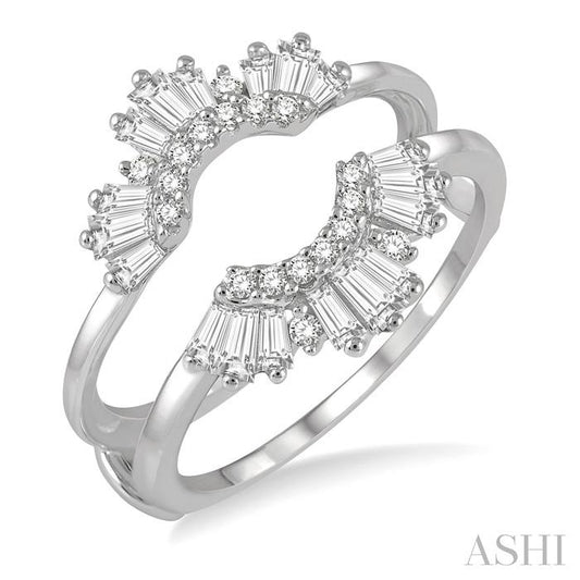 ASHI Baguette Diamond Insert Ring 29833PPFHWG