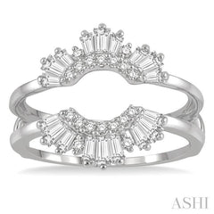 ASHI Baguette Diamond Insert Ring 29833PPFHWG