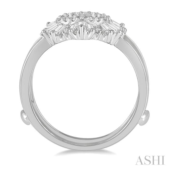 ASHI Baguette Diamond Insert Ring 29833PPFHWG