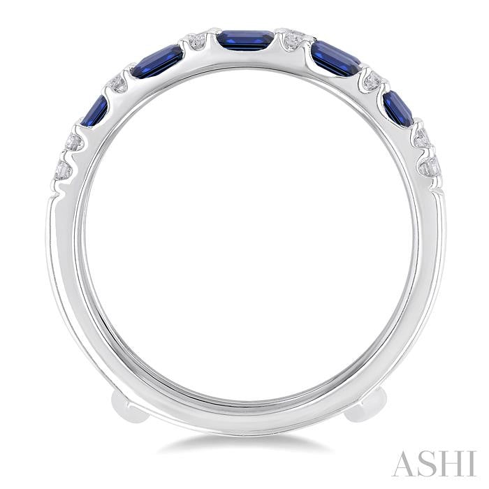 ASHI Alternate Gemstone & Diamond Insert Ring 29957PPFGSPWG