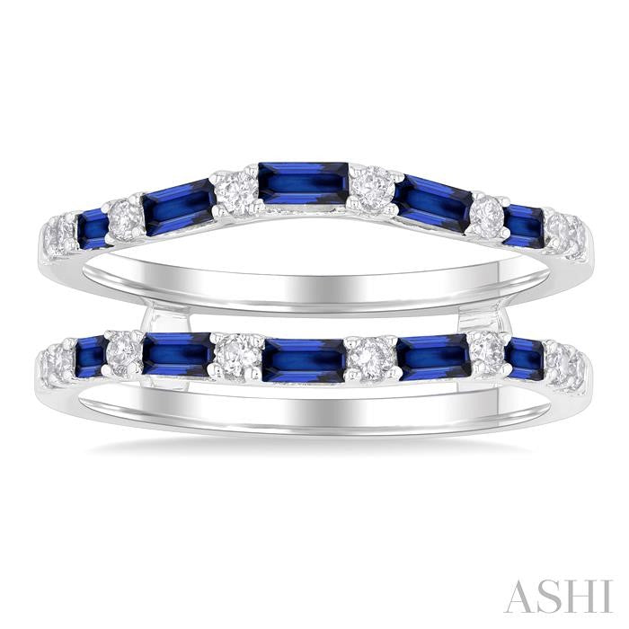 ASHI Alternate Gemstone & Diamond Insert Ring 29957PPFHSPWG