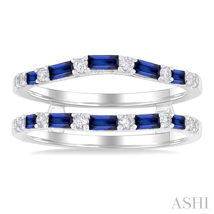 ASHI Alternate Gemstone & Diamond Insert Ring 29957PPFHSPWG