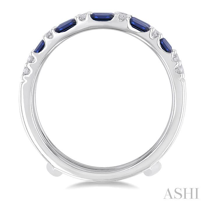 ASHI Alternate Gemstone & Diamond Insert Ring 29957PPFHSPWG