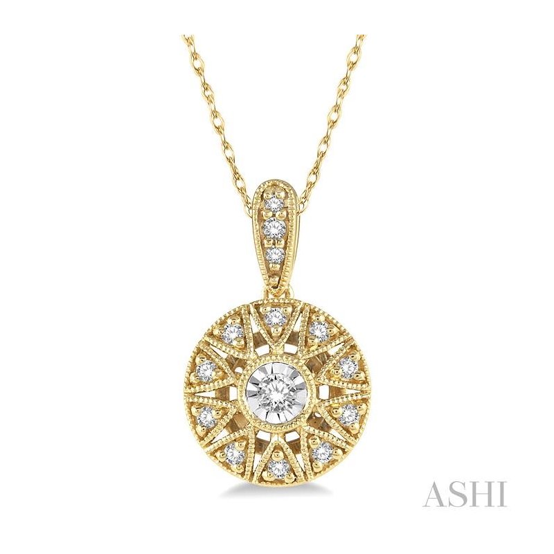 ASHI Diamond Fashion Pendant 90328PPTSPDYG