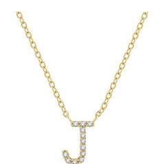 Parkplace Jewelers Block 'J' Initial Diamond Pendant 912F9PPTSPDYG-J