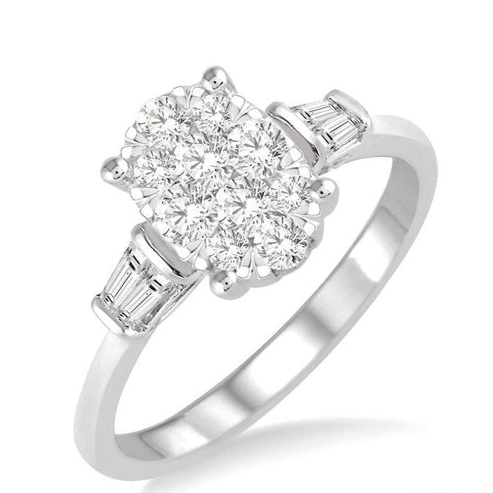 Parkplace Jewelers Oval Shape Lovebright Diamond Engagement Ring 151F3PPFGWG