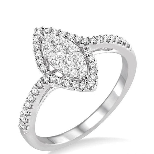 Parkplace Jewelers Marquise Shape Halo Lovebright Essential Diamond Ring 13193PPFHWG