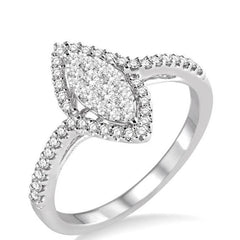 Parkplace Jewelers Marquise Shape Halo Lovebright Essential Diamond Ring 13193PPFHWG
